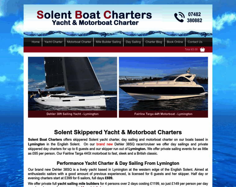 Solentboatcharters.com thumbnail