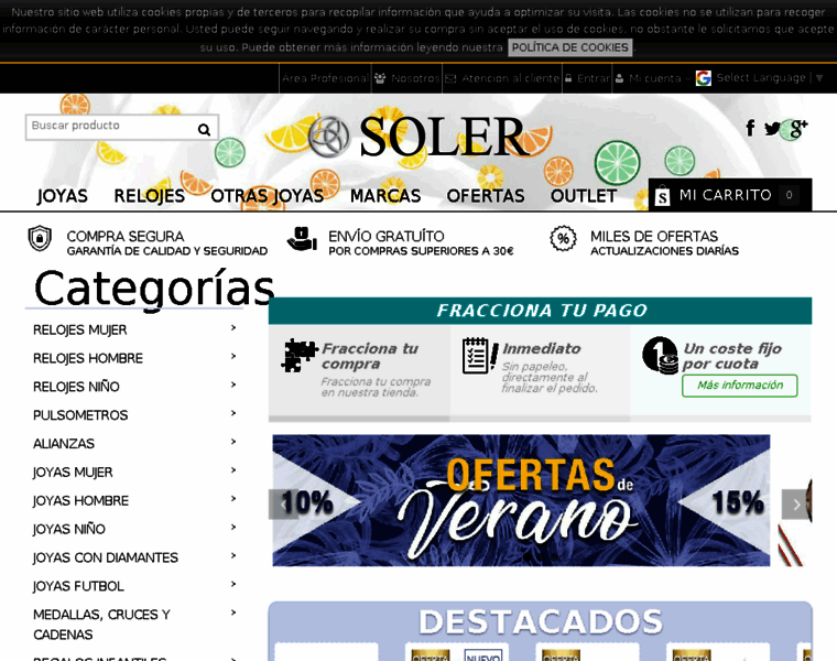 Solerjoyeros.es thumbnail