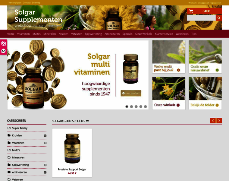 Solgar-supplementen.nl thumbnail