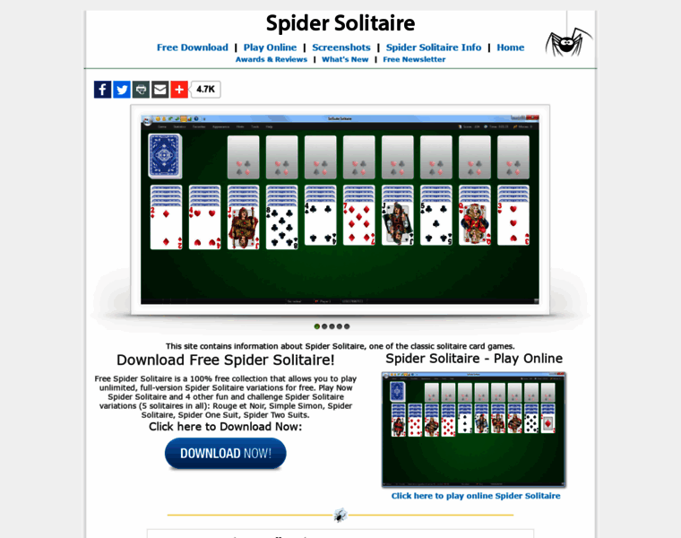 Solitaire-spider.com thumbnail