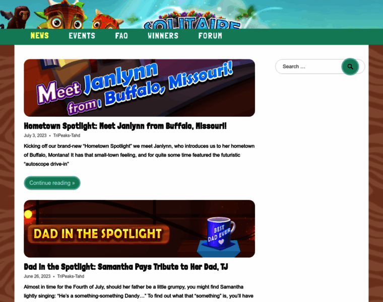 Solitairetripeaks.com thumbnail