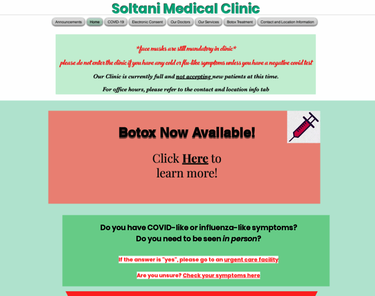 Soltanimedicalclinic.com thumbnail