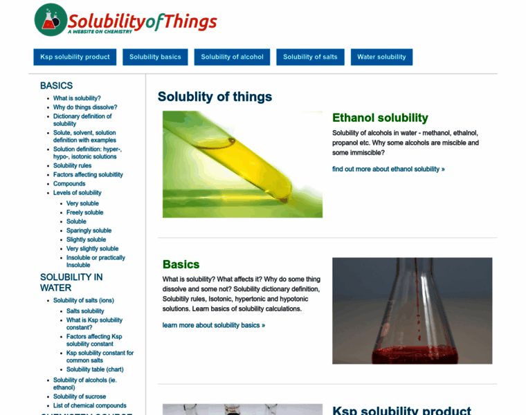 Solubilityofthings.com thumbnail