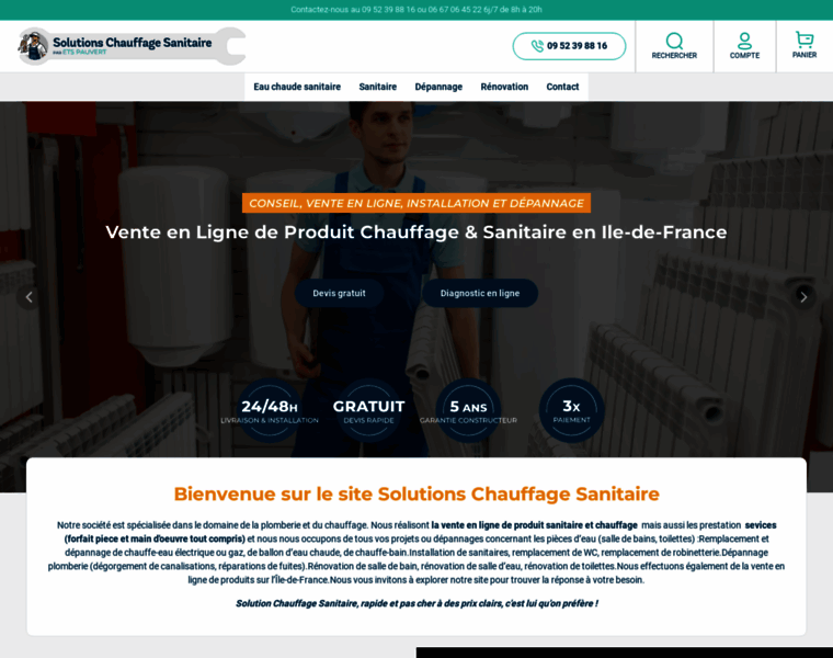 Solutions-chauffage-sanitaire.fr thumbnail