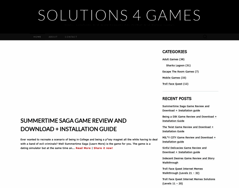 Solutions4games.com thumbnail