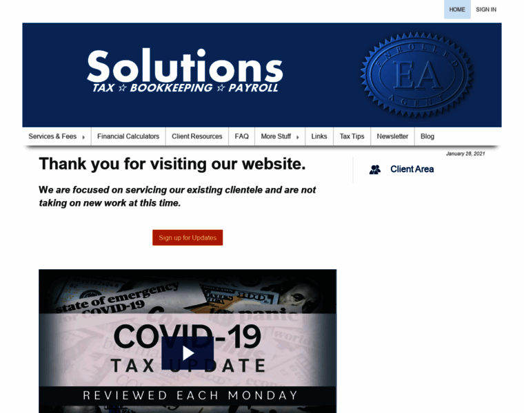 Solutionstax.com thumbnail
