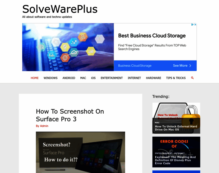 Solvewareplus.com thumbnail