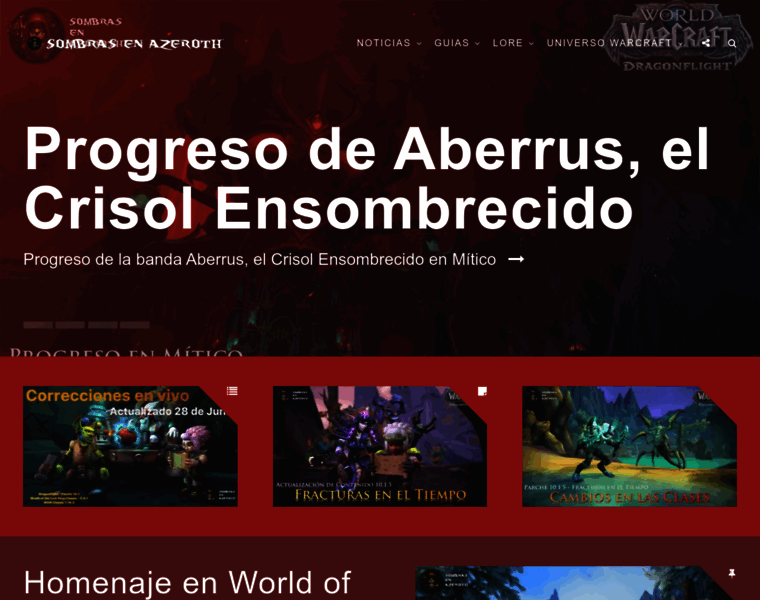 Sombrasenazeroth.com thumbnail