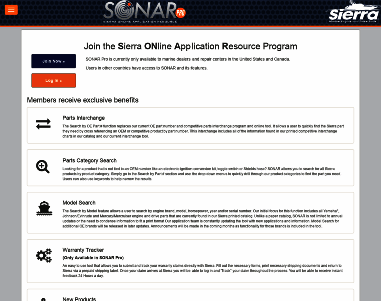 Sonar.seastarsolutions.com thumbnail