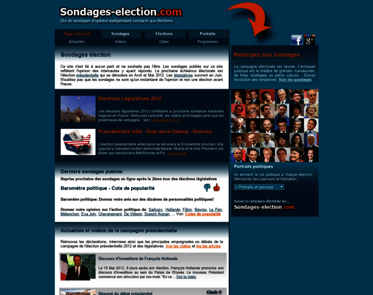 Sondages-election.com thumbnail