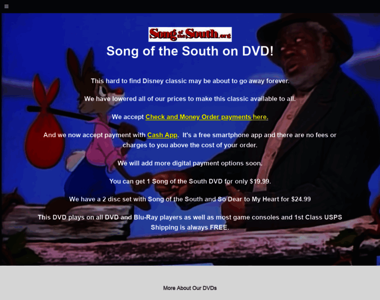 Songofthesouth.org thumbnail
