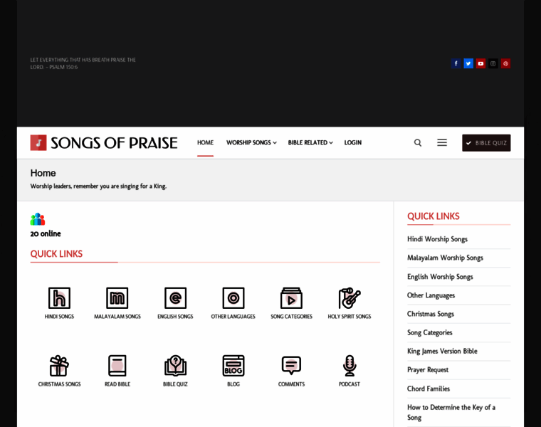 Songsofpraise.in thumbnail