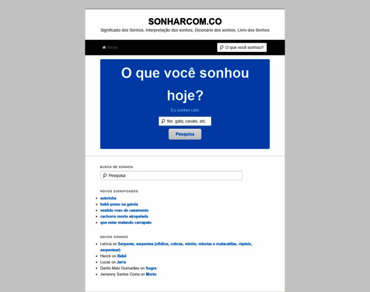 Sonharcom.co thumbnail
