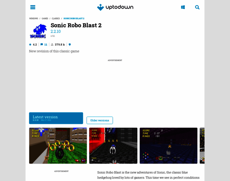 Sonic-robo-blast-2.en.uptodown.com thumbnail