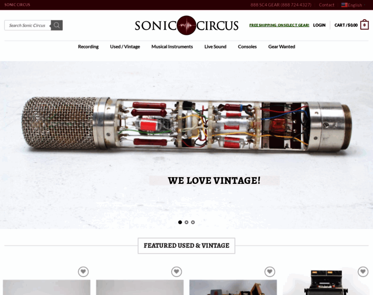 Soniccircus.com thumbnail