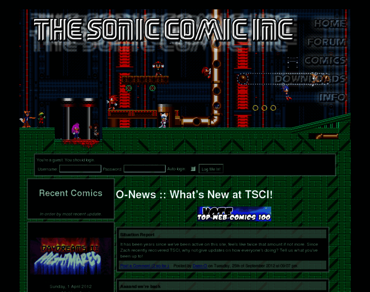 Soniccomic.com thumbnail