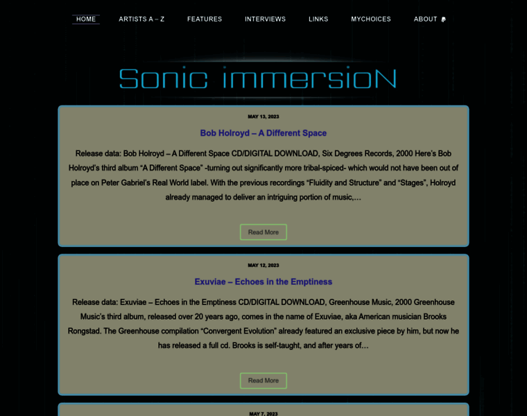 Sonicimmersion.org thumbnail