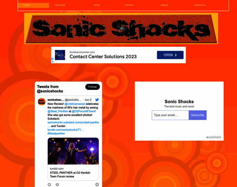 Sonicshocks.com thumbnail