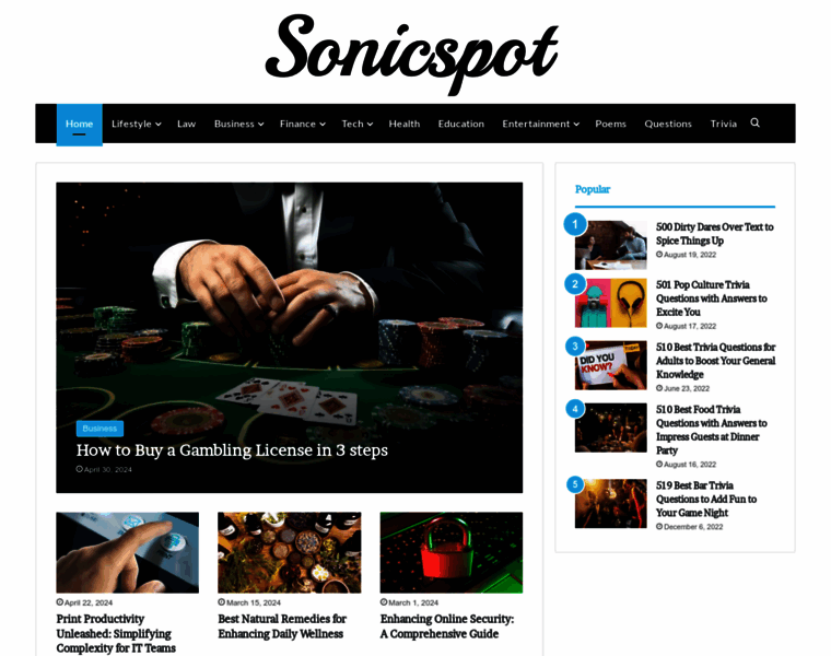 Sonicspot.com thumbnail