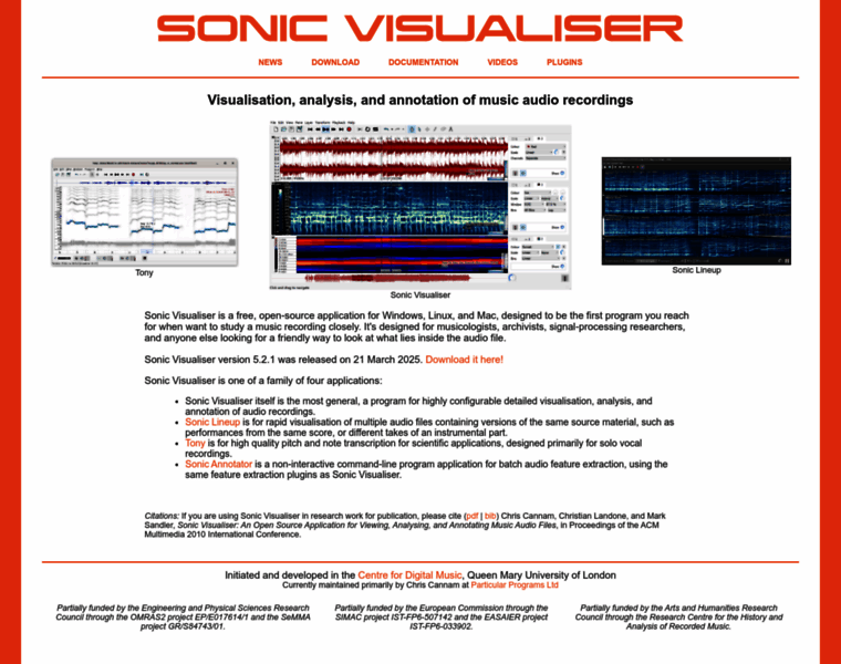 Sonicvisualiser.org thumbnail Sonicvisualiser.org thumbnail