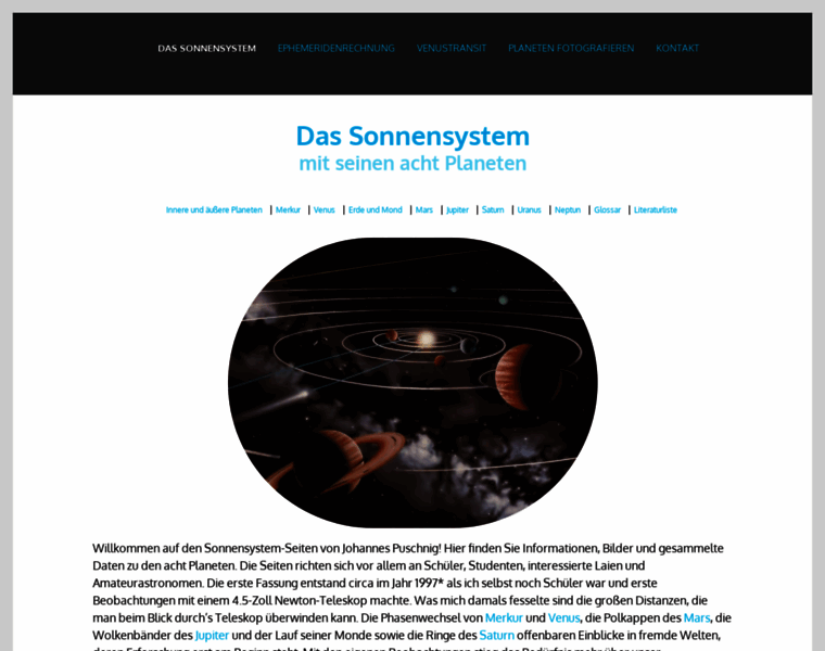Sonnensystem.at thumbnail