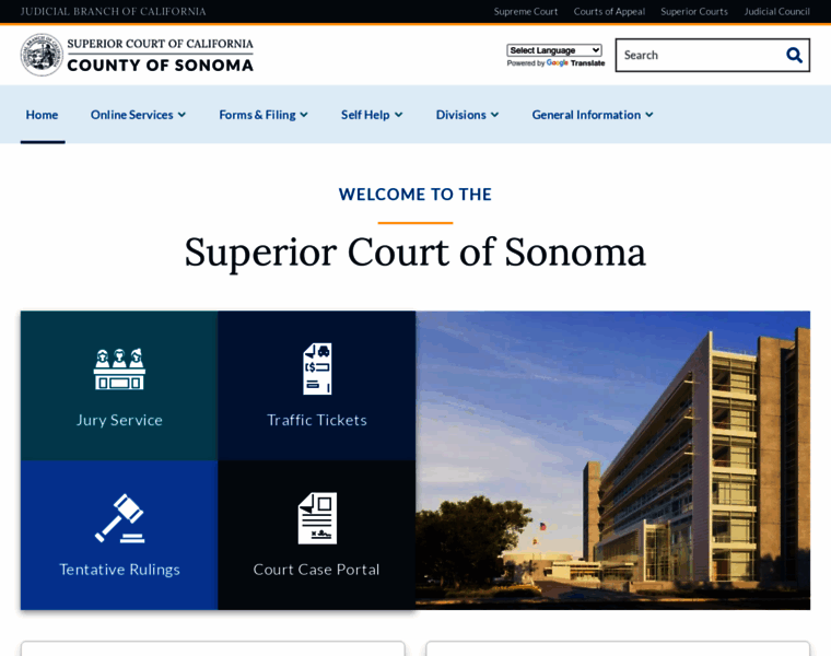 Sonoma.courts.ca.gov thumbnail