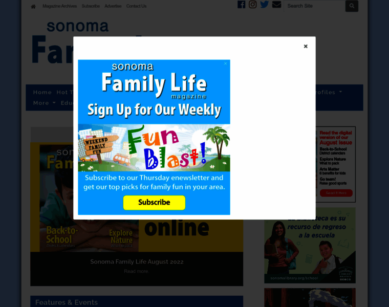Sonomafamilylife.com thumbnail