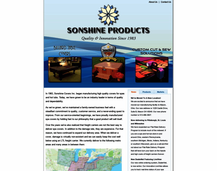 Sonshineproducts.com thumbnail