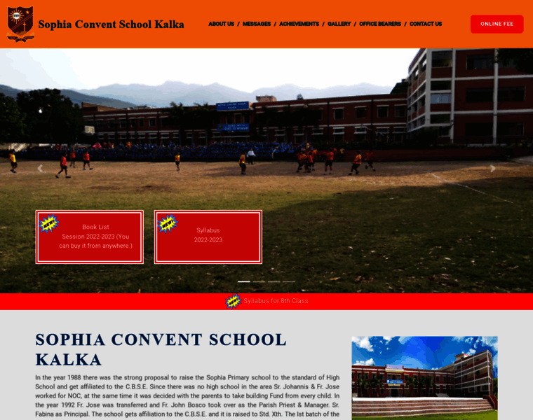 Sophiaconventschool.com thumbnail