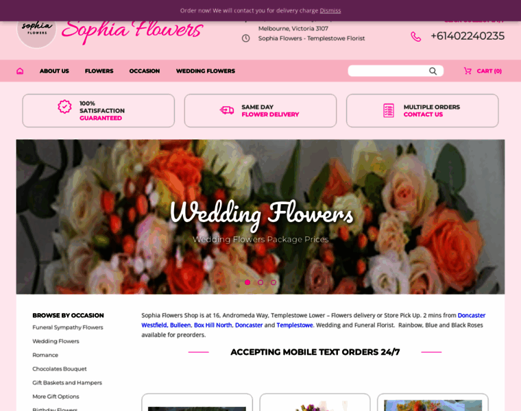 Sophiaflowers.com.au thumbnail
