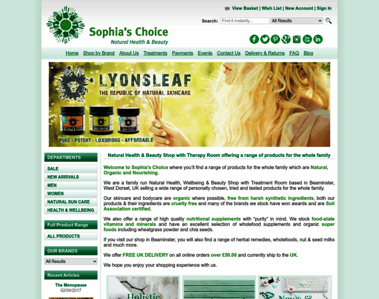 Sophiaschoice.co.uk thumbnail