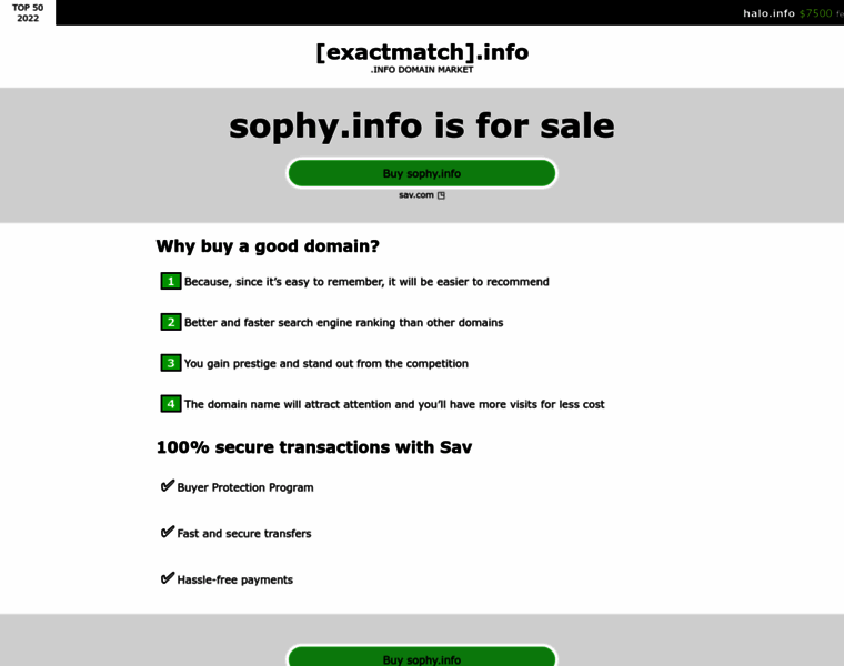 Sophy.info thumbnail