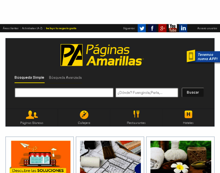Soportes.paginasamarillas.es thumbnail