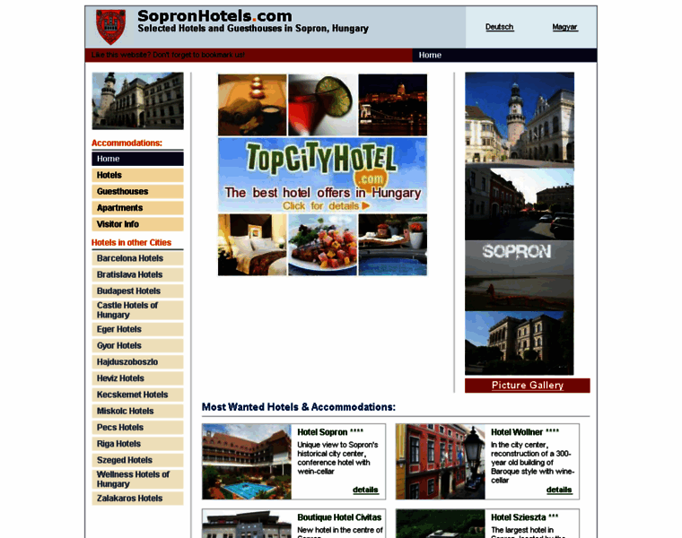 Sopronhotels.com thumbnail