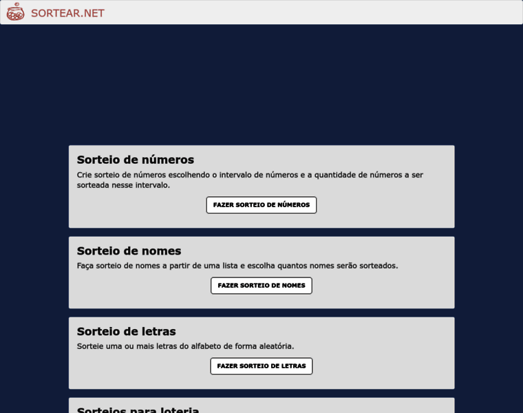 Sortear.net thumbnail Sortear.net thumbnail