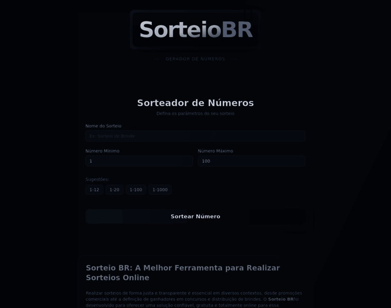 Sorteiobr.pro thumbnail
