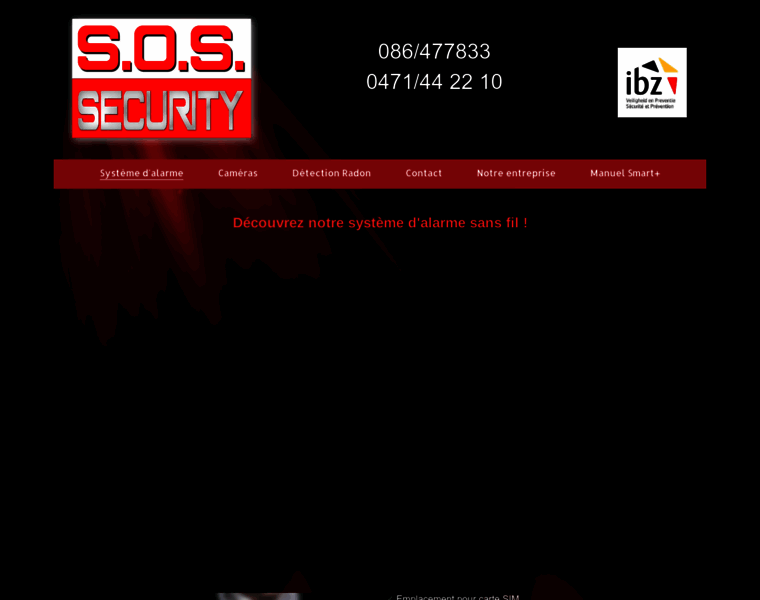 Sos-security.be thumbnail