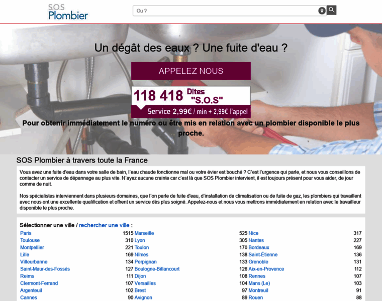 Sos-tel-plombier.fr thumbnail