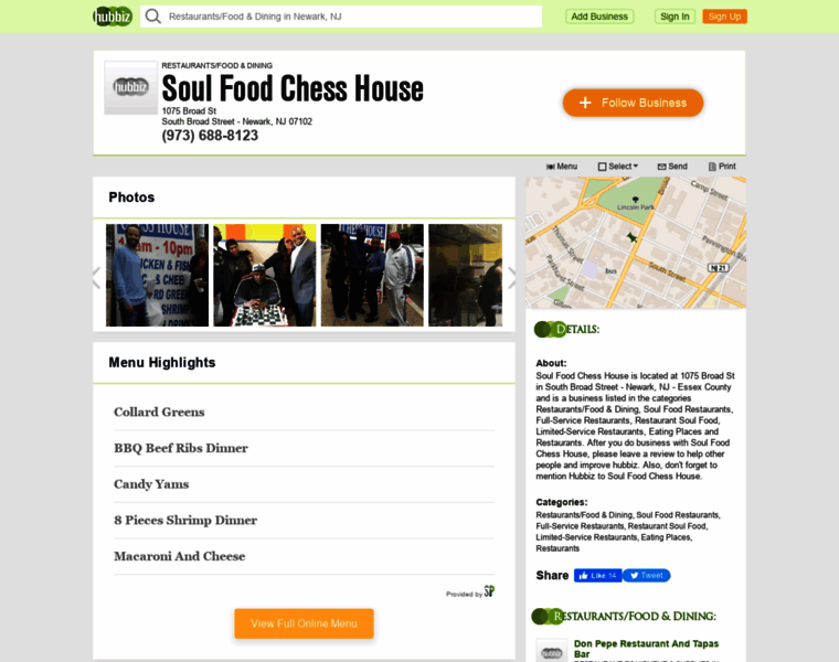 Soul-food-chess-house.hub.biz thumbnail