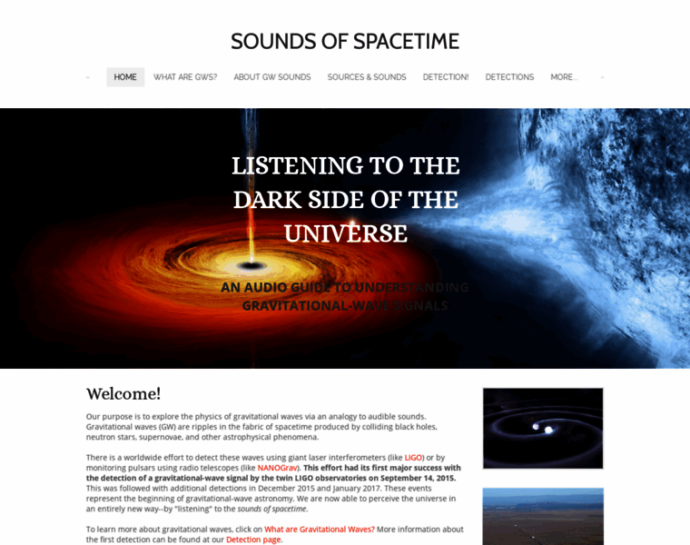 Soundsofspacetime.org thumbnail