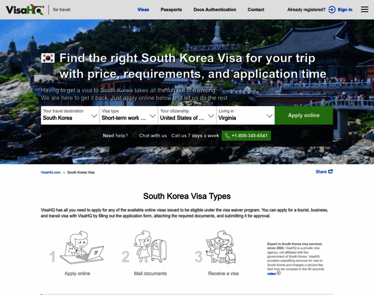 South-korea.visahq.com thumbnail