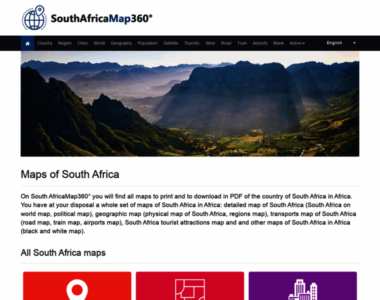 Southafricamap360.com thumbnail