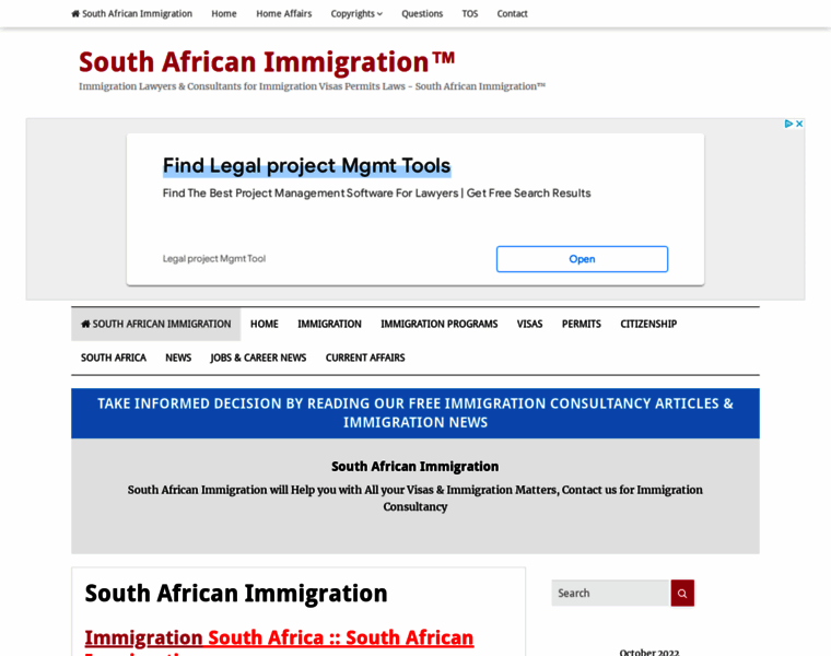 Southafricanimmigration.org thumbnail