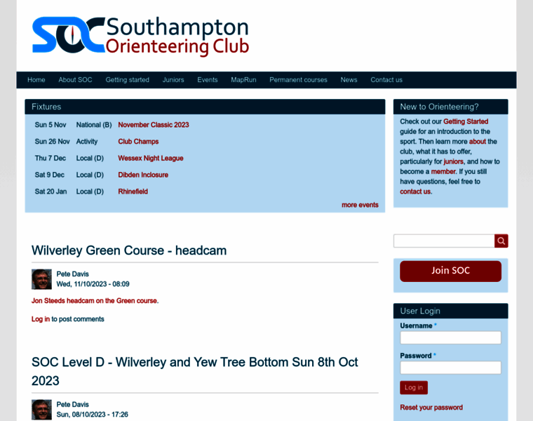 Southampton-orienteers.org.uk thumbnail