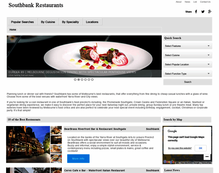 Southbankrestaurants.com.au thumbnail