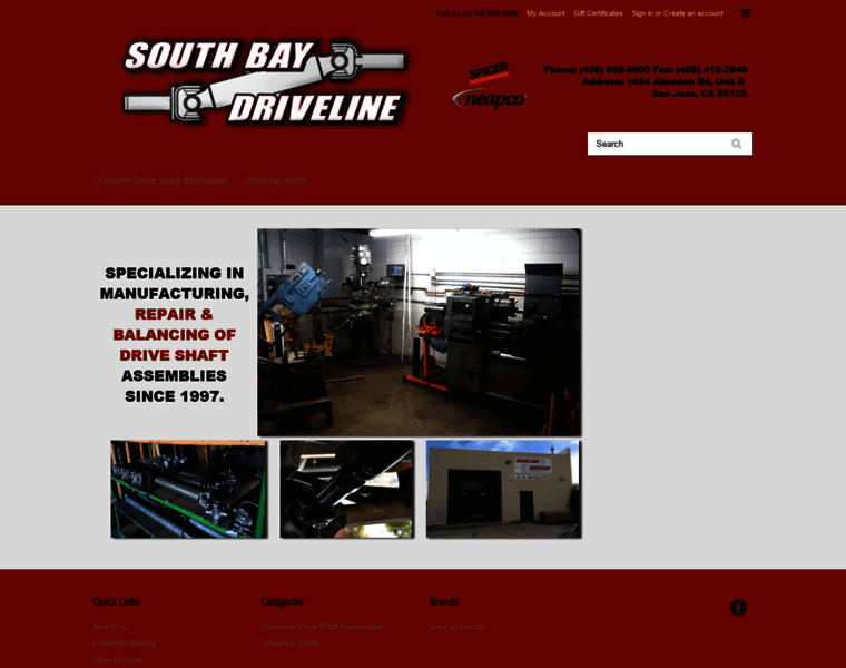 Southbay-driveline.com thumbnail