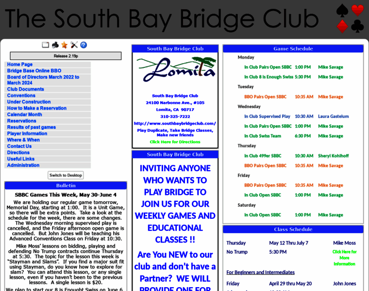 Southbaybridgeclub.com thumbnail