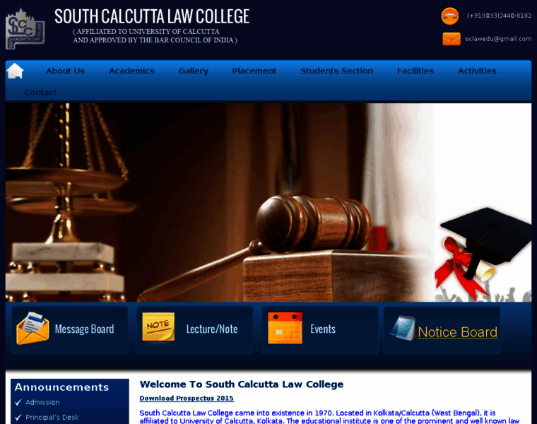 Southcalcuttalawcollege.com thumbnail