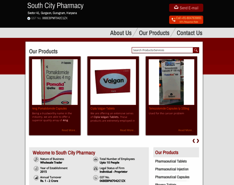 Southcitypharmacy.in thumbnail