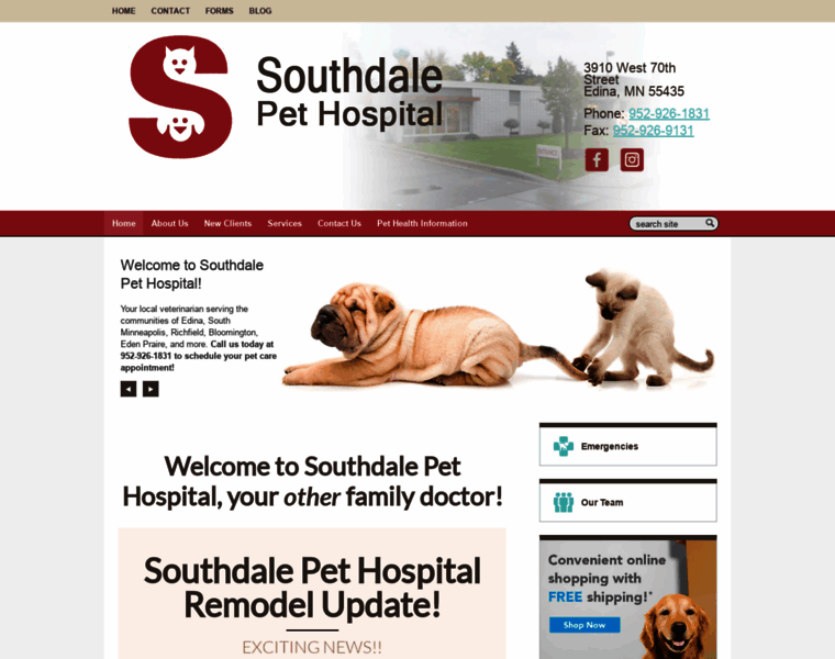 Southdalepethospital.com thumbnail